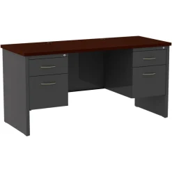 Lorell Fortress Modular Series Double-pedestal Credenza