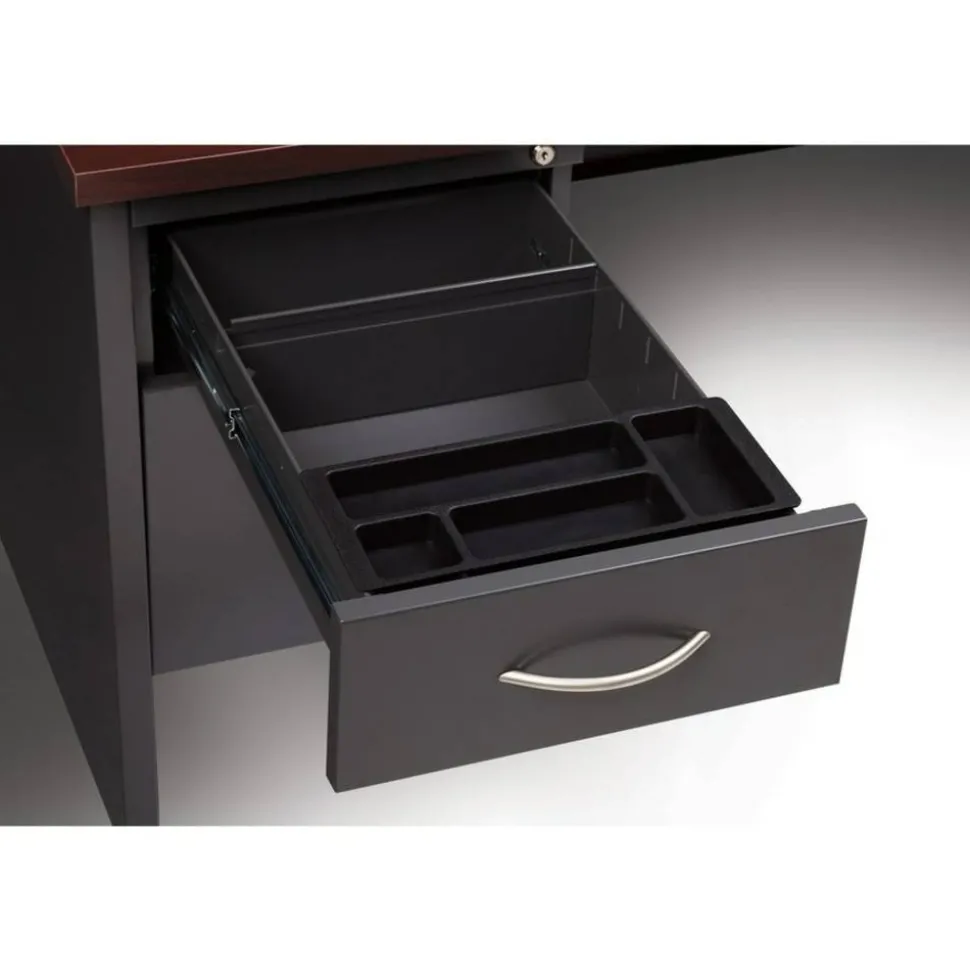 Lorell Fortress Modular Series Double-pedestal Credenza