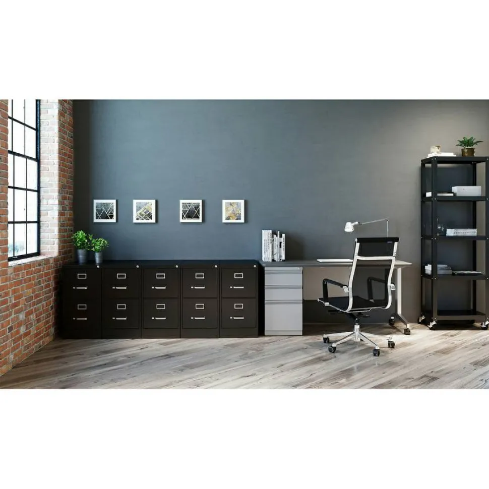 Lorell Fortress Series 26-1/2" Commercial-Grade Vertical File Cabinet
