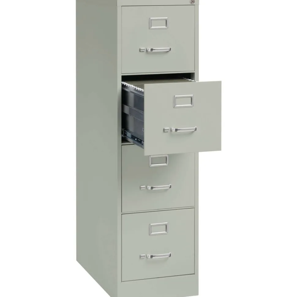 Lorell Fortress Series 26-1/2" Commercial-Grade Vertical File Cabinet