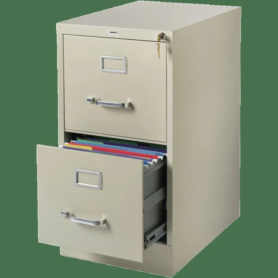 Lorell Fortress Series 22" Commercial-Grade Vertical File Cabinet