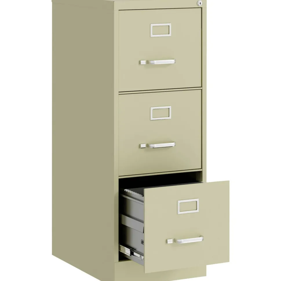 Lorell Fortress Series 22" Commercial-Grade Vertical File Cabinet