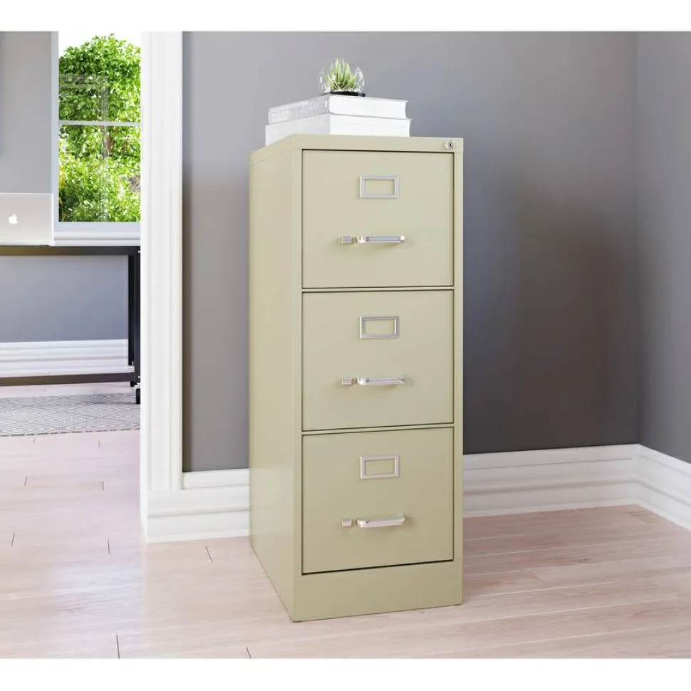 Lorell Fortress Series 22" Commercial-Grade Vertical File Cabinet