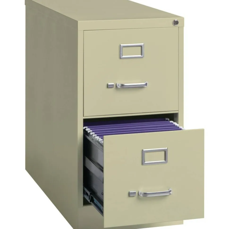 Lorell Fortress Series 26-1/2" Commercial-Grade Vertical File Cabinet