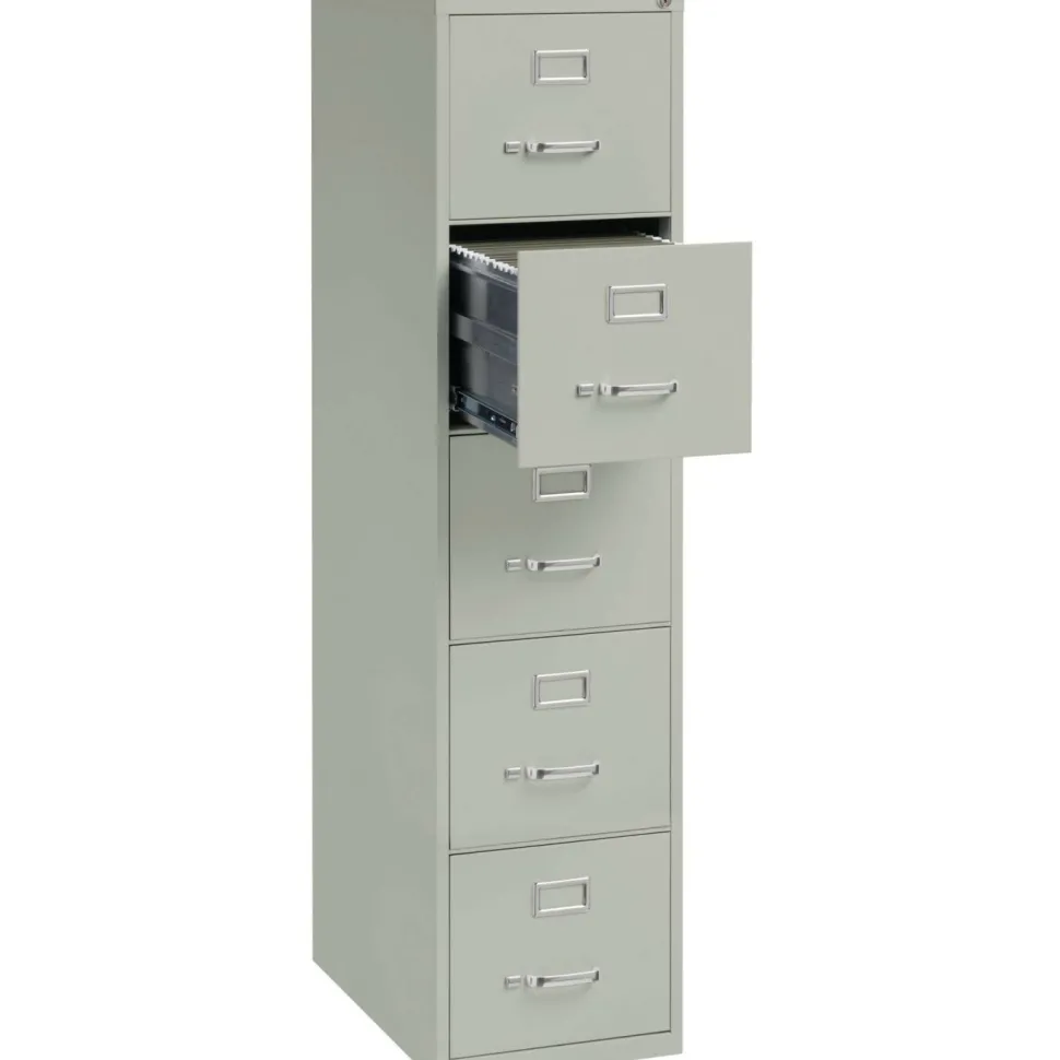 Lorell Fortress Series 26-1/2" Commercial-Grade Vertical File Cabinet