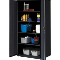 Lorell Fortress Series Steel Storage Cabinet 5-Shelf Adjustable, 24