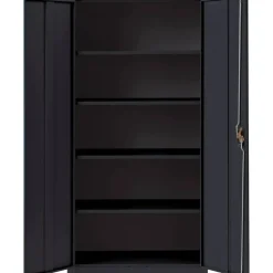 Lorell Fortress Series Steel Storage Cabinet 5-Shelf Adjustable, 24
