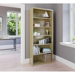 Lorell Fortress Series Steel Modular Shelving Bookcase, 6-Shelf, 82