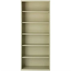 Lorell Fortress Series Steel Modular Shelving Bookcase, 6-Shelf, 82