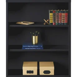 Lorell Fortress Series Steel Modular Shelving Bookcase, 3-Shelf, 42