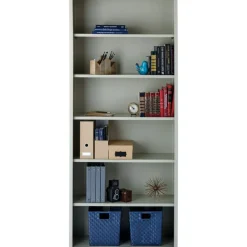 Lorell Fortress Series Steel Modular Shelving Bookcase, 6-Shelf, 82