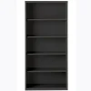 Lorell Fortress Steel 72"H Bookcase, 5-Shelf, Charcoal