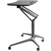 Lorell Gas Lift Height-Adjustable Mobile Desk