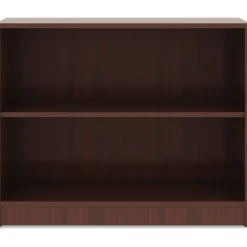 Lorell 30"H 2-Shelf Bookcase, Mahogany