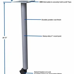 Lorell Invent Training Table Components