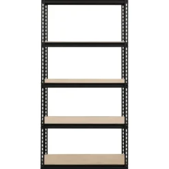 Lorell Iron Horse 2300 lb Capacity Riveted Shelving - 5 Shelf(ves) - 72