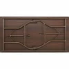 Lorell Laminate Economy Folding Table, 29"H x 60"W x 60"D, Mahogany