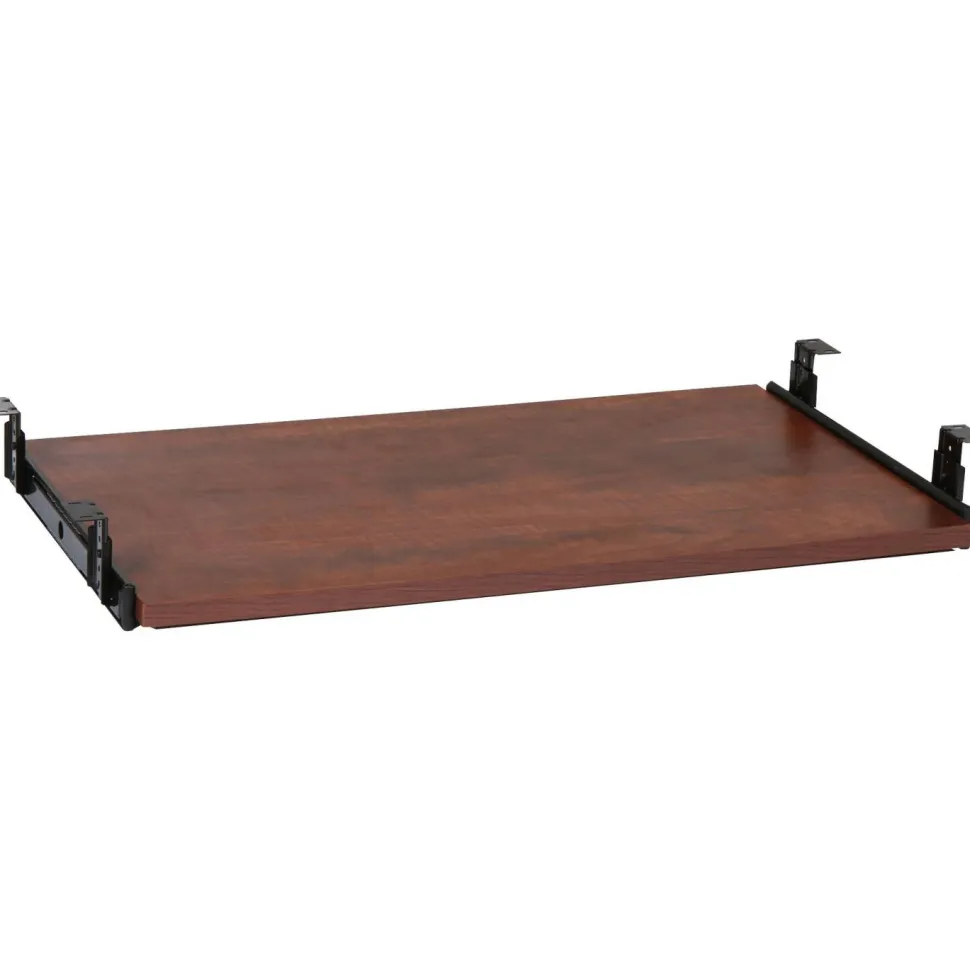Lorell Laminate Universal Keyboard Tray, Cherry