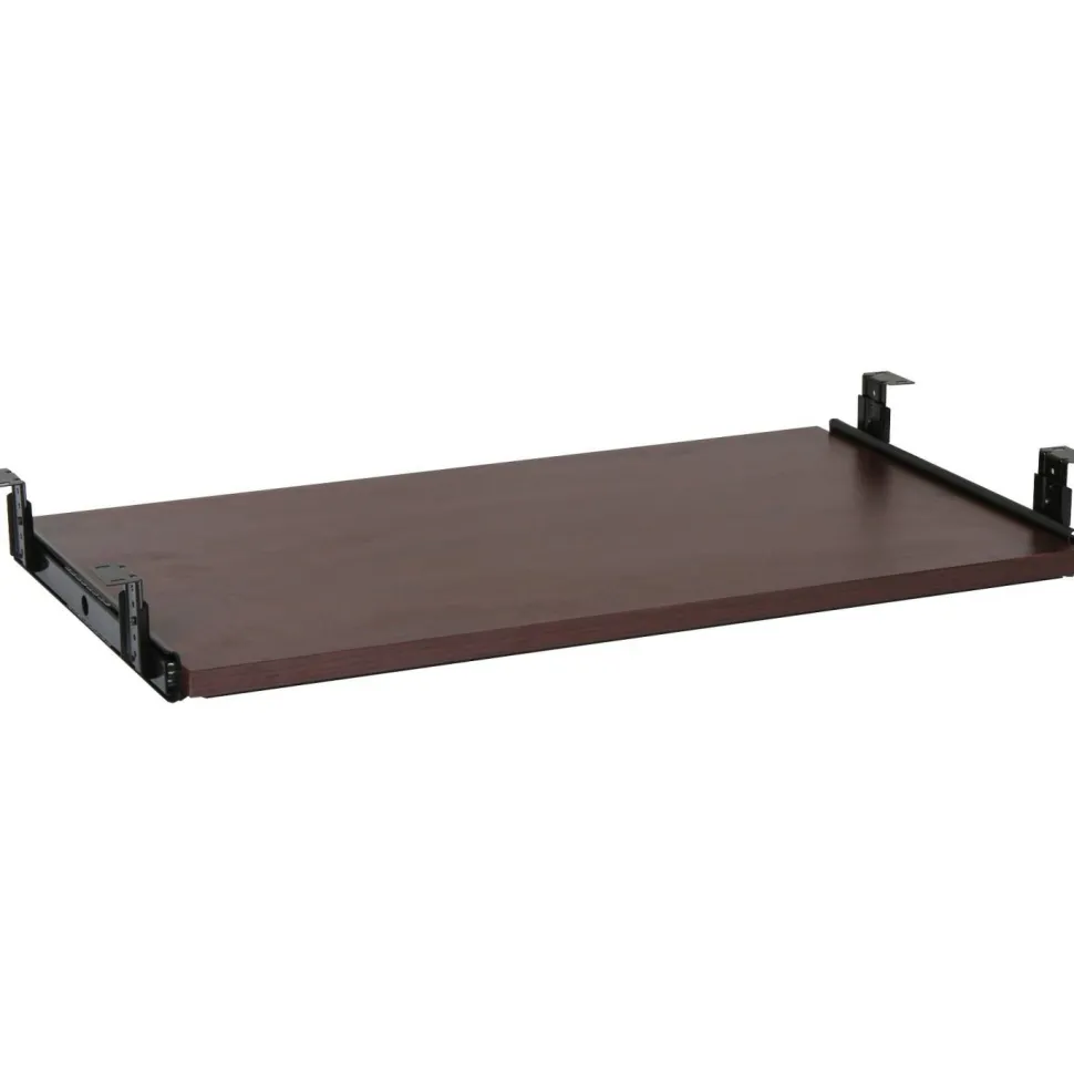 Lorell Laminate Universal Keyboard Tray, Mahogany