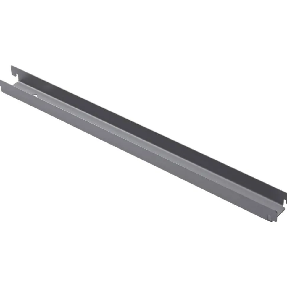 Lorell Lateral File Front-To-Back Rail Kit, Platinum Gray, Set Of 4