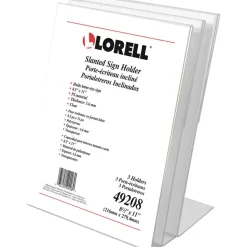 Lorell L-base Slanted Sign Holder Stand