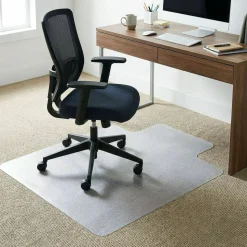 Lorell Lipped Chair Mat for Medium-Pile Carpet - 48" x 60"