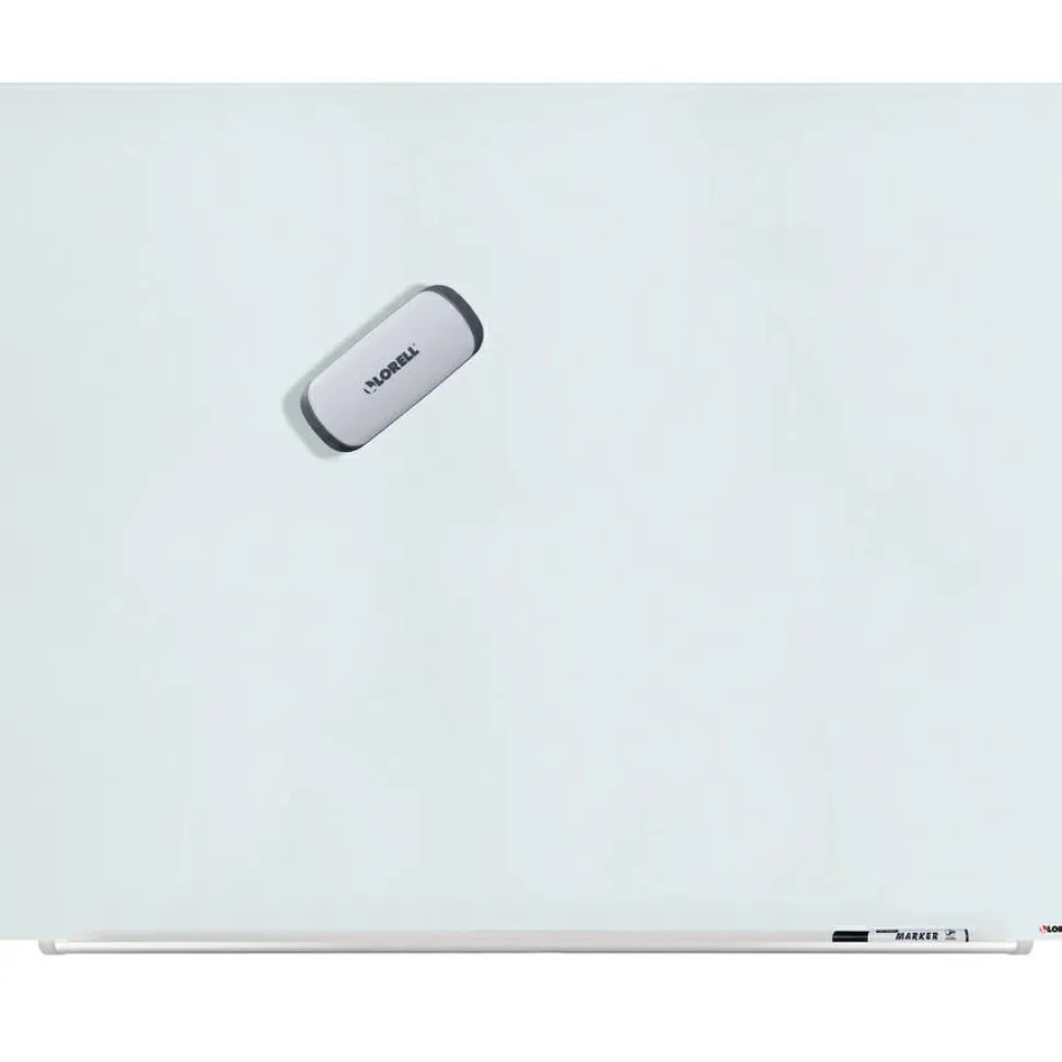 Lorell Magnetic Rare Earth Dry-Erase Board Eraser, Red/White