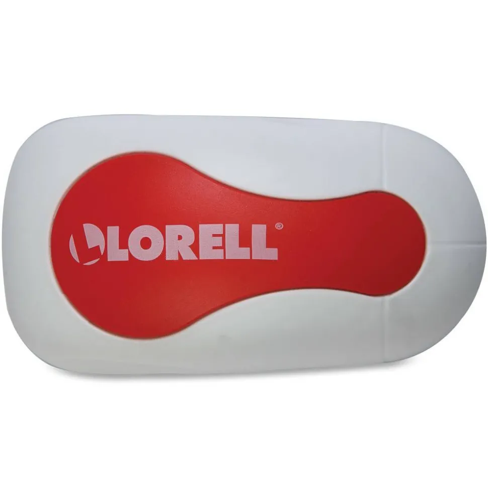 Lorell Magnetic Rare Earth Dry-Erase Board Eraser, Red/White
