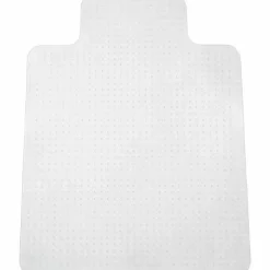 Lorell Medium Pile Studded Chair Mat, 46" x 60", Wide Lip