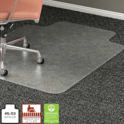 Lorell Medium Pile Studded Chair Mat, 45