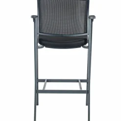 Lorell Mesh Back Stackable Guest Stool, Black/Gray