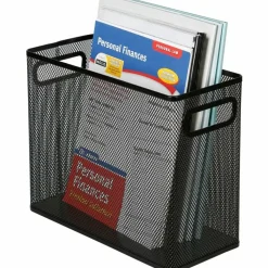 Lorell Mesh Desktop Hanging File Folder, Letter-Size, Black