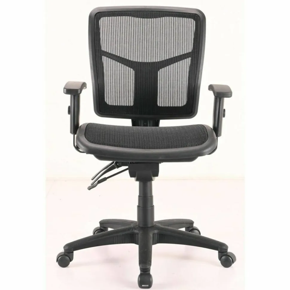 Lorell Mid-Back Mesh Swivel Office Chair