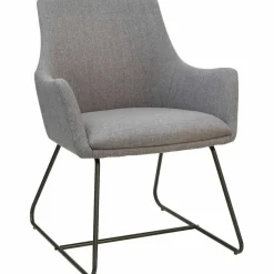 Lorell Mid-century Modern Flannel Guest Chair
