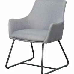 Lorell Mid-century Modern Flannel Guest Chair