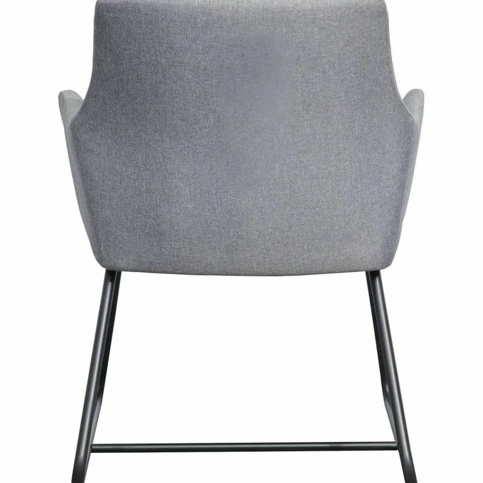Lorell Mid-century Modern Flannel Guest Chair