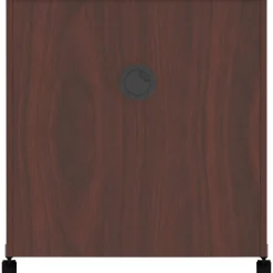 Lorell Mobile Machine Stand with Shelf, 30.75"H x 28"W x 19.25"D, Mahogany, Laminated Particleboard, Mahogany