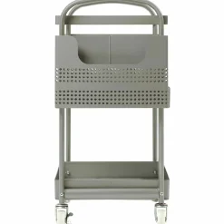 Lorell Mobile Metal File Cart, Champagne