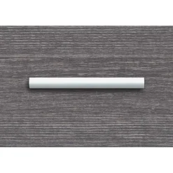 Lorell Modern Laminate Drawer Pulls, 1-1/8"H x 5-7/8"W x 5/8"D, Silver, Pack Of 2 Pulls