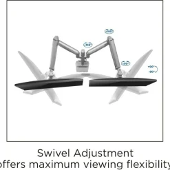 Lorell Mounting Arm for Monitor - Gray