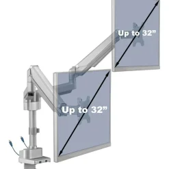 Lorell Mounting Arm for Monitor - Gray