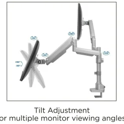Lorell Mounting Arm for Monitor - Gray