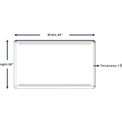 Lorell Mounting Frame for Whiteboard - Silver