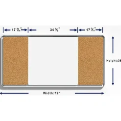 Lorell Mounting Frame for Whiteboard - Silver