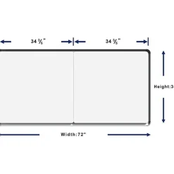 Lorell Mounting Frame for Whiteboard - Silver