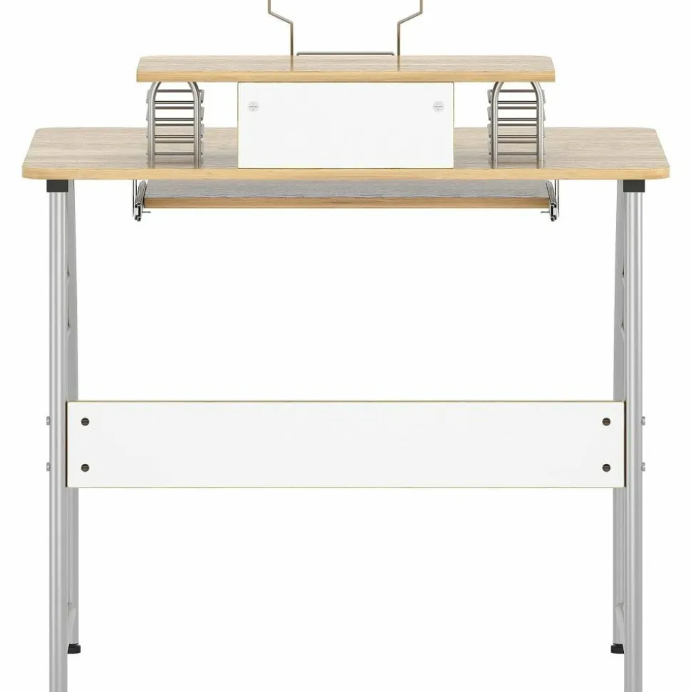 Lorell Multi-Function Computer Desk, Maple