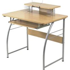 Lorell Multi-Function Computer Desk, Maple