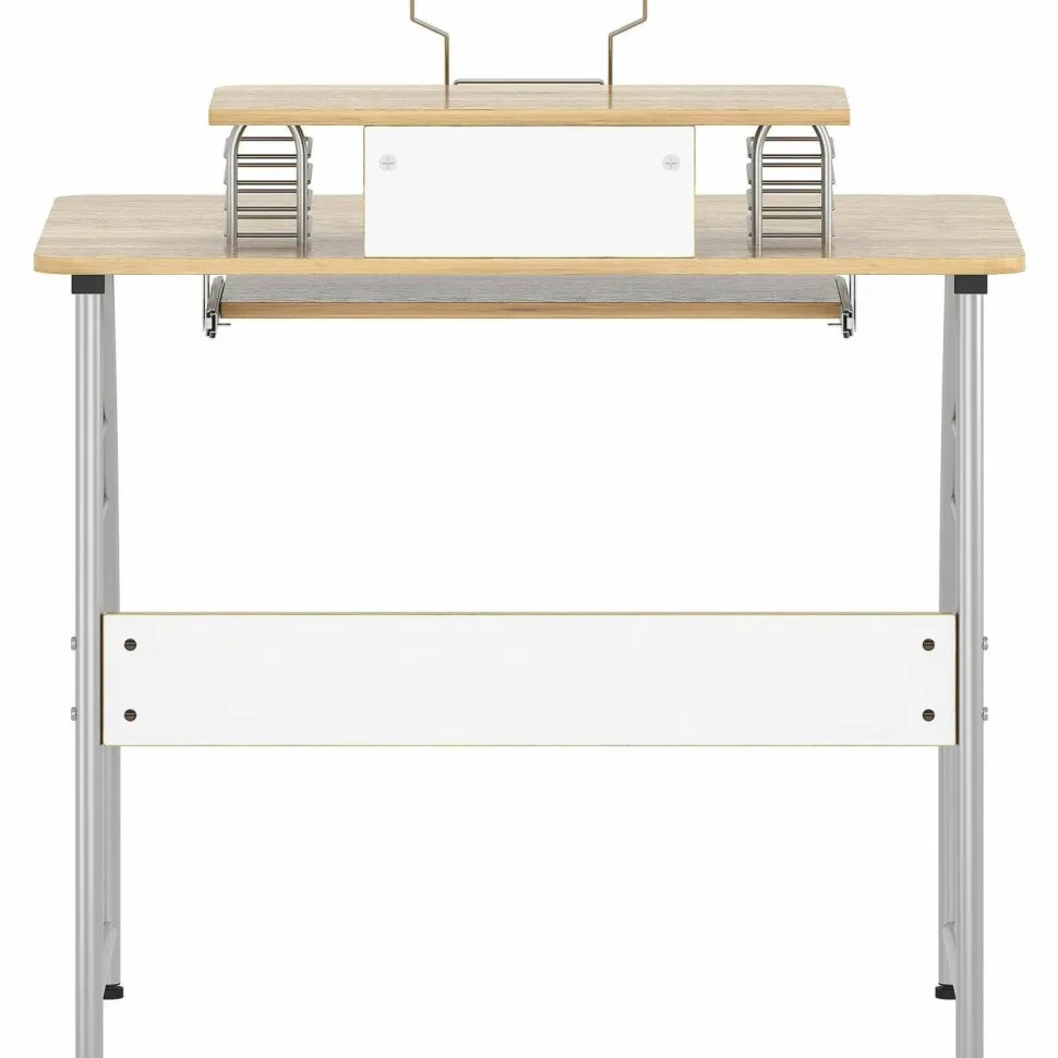Lorell Multi-Function Computer Desk, Maple