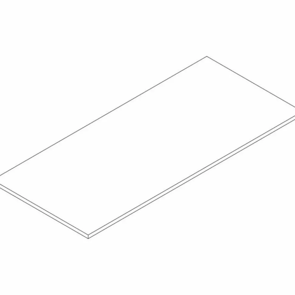 Lorell Multipurpose Tabletop, 30" Width x 66" Depth x 1" Thickness, Weathered Charcoal