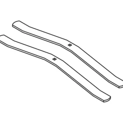 Lorell Panel Foot Aluminum Panel System, 2-Pack